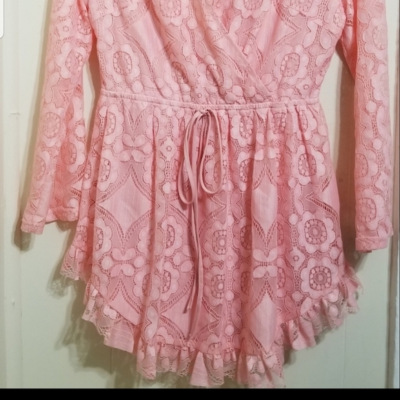 Lookbook Store Light Pink Lace Dress! - Picture 7 of 8